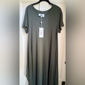 MM6 green maxi dress, NWT, size XL
